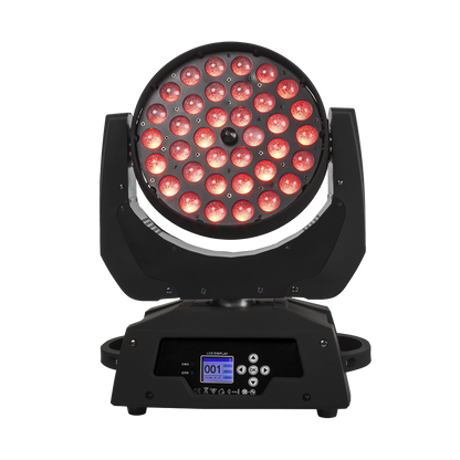 SHEHDS Zoom & Wash 36x18W Moving Head Light RGBWA+UV for DJ Nightclub Wedding