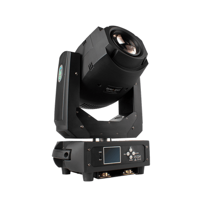 SHEHDS 200W LED Gobo Moving Head Light – 6/18 DMX Channels, Multi-Color Rotating Patterns