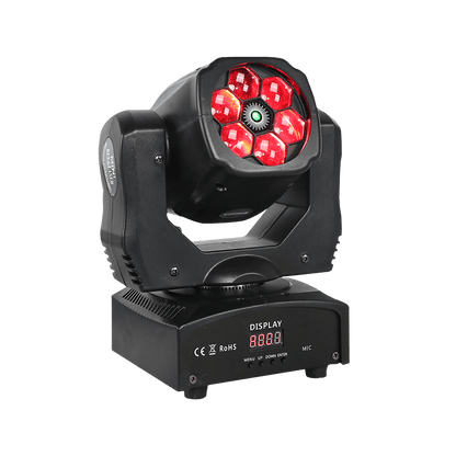 JMS WEBB 6x15W Laser & RGBW Beam Moving Head Light