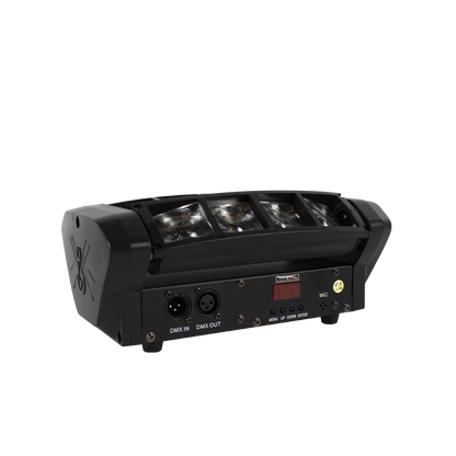 SHEHDS Mini LED RGBW Beam 8x6W Spider Light Moving Head Laser
