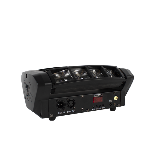 SHEHDS Mini LED RGBW Beam 8x6W Spider Light Moving Head Laser