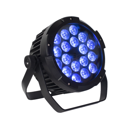 SHEHDS IP65 Waterproof LED Par Light 18x18W 6in1 RGBWA+UV Outdoor Stage Lighting