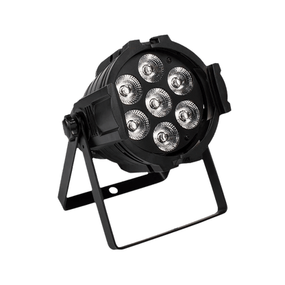 SHEHDS 7x18W Mini LED Par Light 6in1 RGBWA+UV Aluminum Alloy